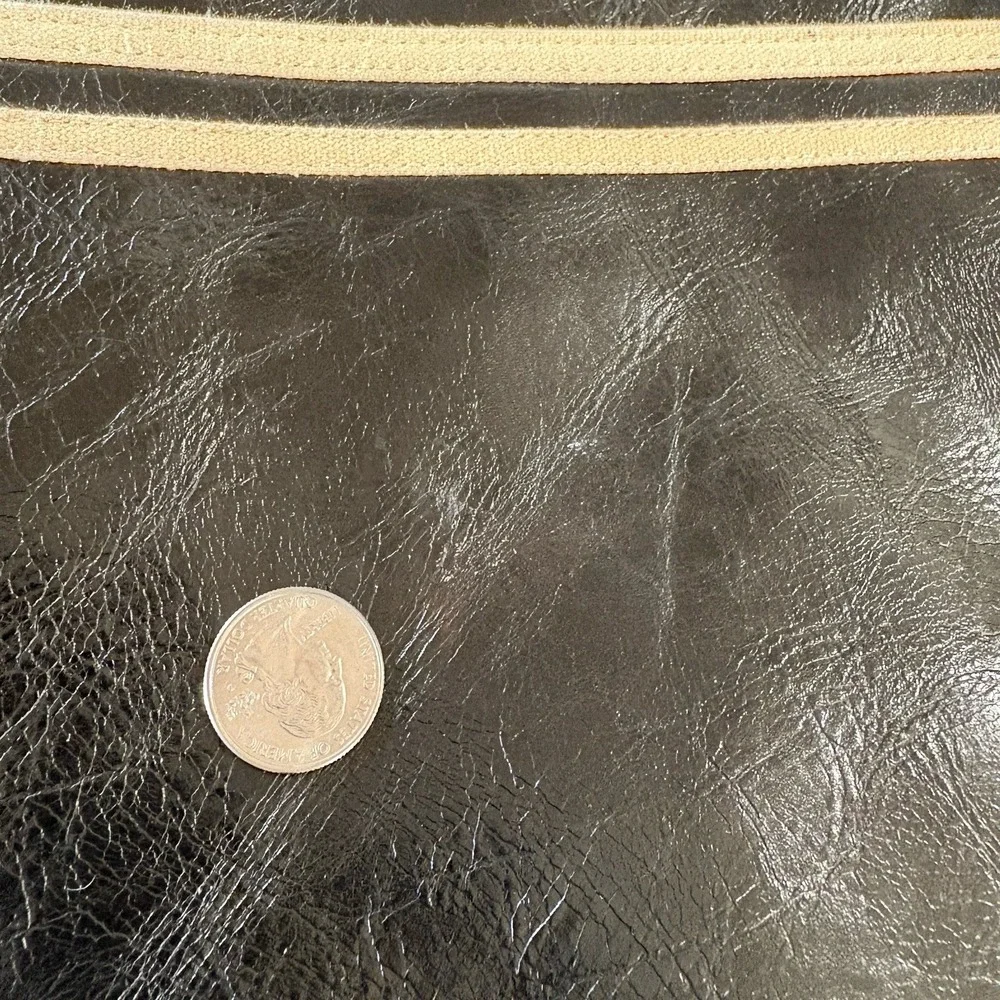 Fred Perry Messenger Bag Preppy Retro  Faux Leather Crossbody Logo Zip Tennis